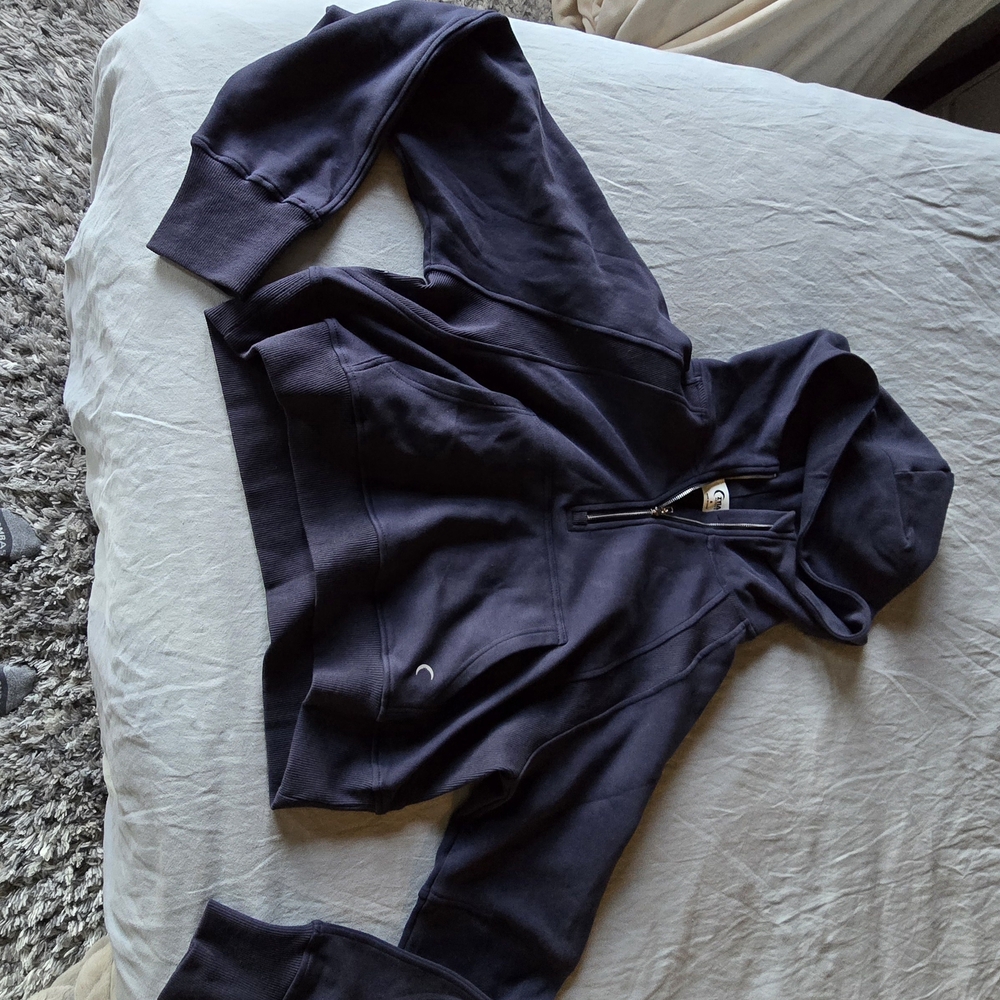 Black Zip-Up Hoodie